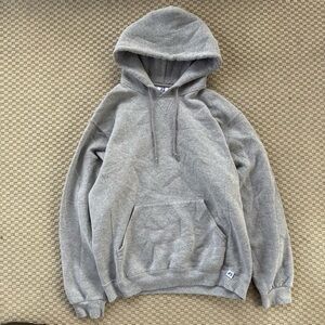 Vintage 90s grey russell athletic blank hoodie